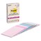 Post-it Recycled Super Sticky Notes - Wanderlust Pastels Collection, 4" x 8", Pkg of 8, Lined